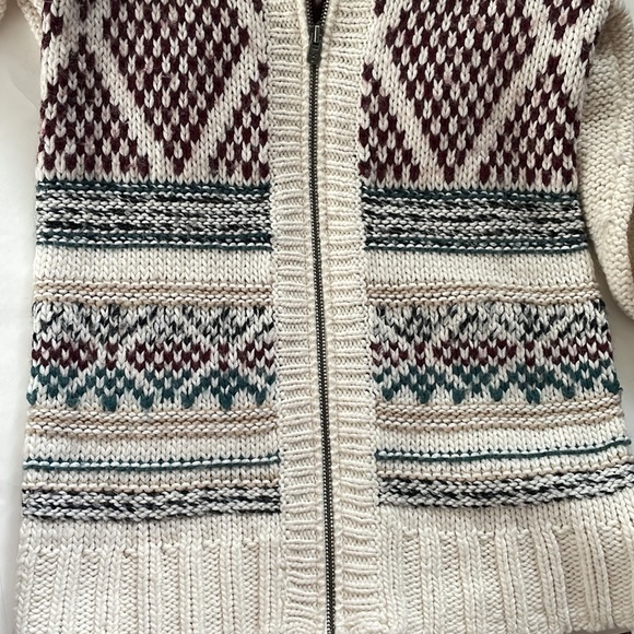 Hollister cream full-zip hooded sweater size small - Picture 4 of 7